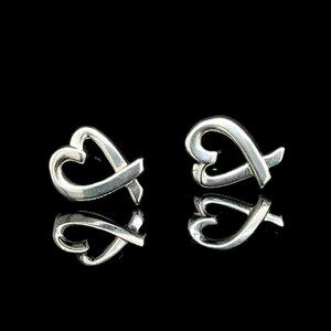 Tiffany & Co. Silver Mini Heart Earrings